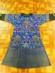 Wonderful Antique Chinese Imperial Ming Dynasty Silk Blue Dragon Robe 19s Robes & Textiles photo 4