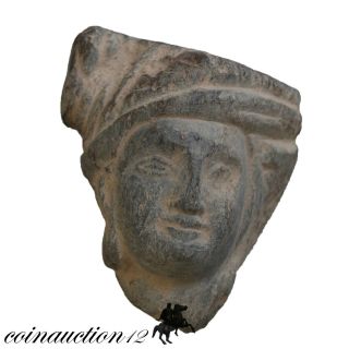 , Gandhara Stone Female Head 2nd - 3rd Century Ad photo