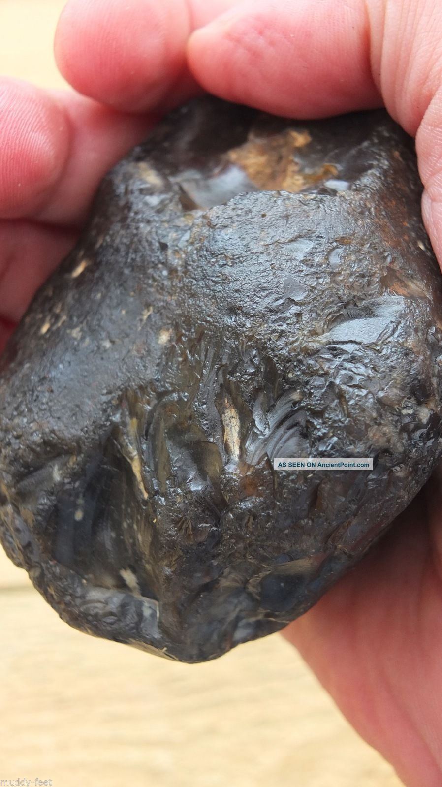 Lower Palaeolithic Mode 1 Hammerstone C 700 400k, Kent P543