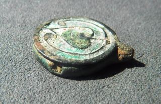 Ancient Roman Seal Box In Round Shape.  Circa 3 - 4 C photo