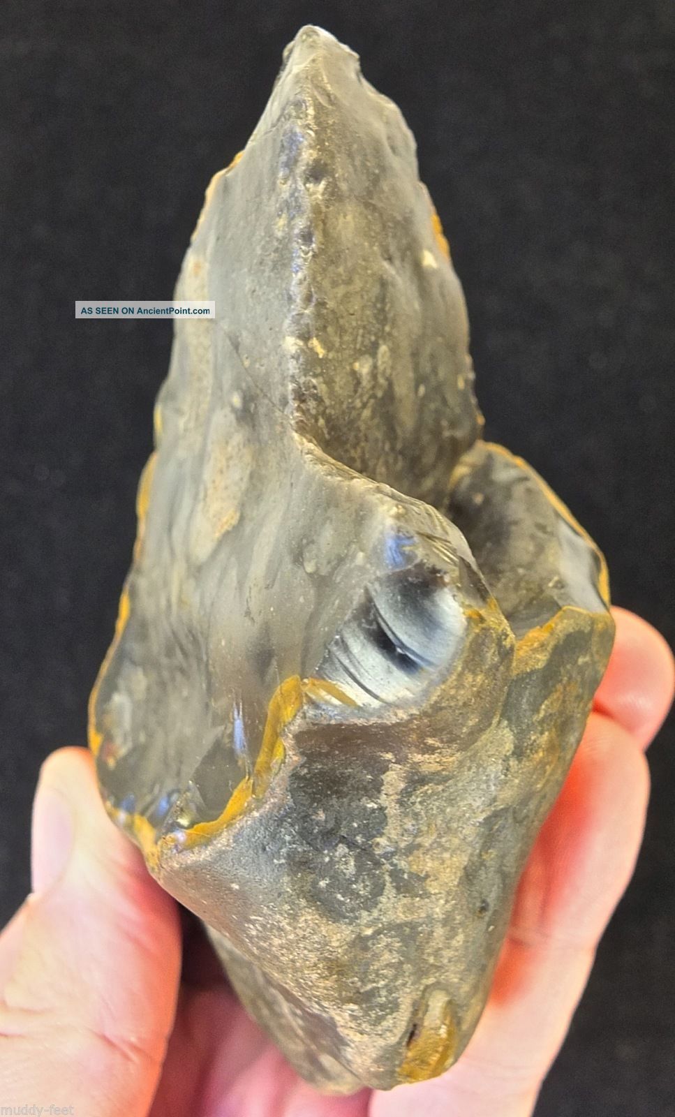 Lower Palaeolithic,  Bifacial Proto Handaxe From Kent P477 Neolithic & Paleolithic photo