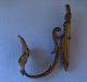 2 Antique French Bronze Curtain Tie Back Hook 19th C Numbered Hooks & Brackets photo 2