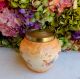 Antique Pottery Silverplate Biscuit Cracker Jar Floral Flowers Jugs photo 5