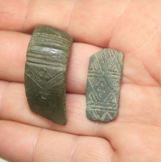 Ancient Viking Bronze 2 Parts Bracelet. ,  Relict. photo