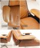 Mid Century Modern Leather Eames Lounge Chair W/ Ottoman Accent Plycraft Camel Mid-Century Modernism photo 3