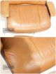 Mid Century Modern Leather Eames Lounge Chair W/ Ottoman Accent Plycraft Camel Mid-Century Modernism photo 4