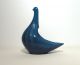 Mid Century Modern Art Pottery Scandinavian Norway Blue Bird Ashtray Mid-Century Modernism photo 1