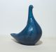 Mid Century Modern Art Pottery Scandinavian Norway Blue Bird Ashtray Mid-Century Modernism photo 5