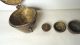 Antique Primitive 19th Century Apothecary Brass Nesting Cup Scale Weights Scales photo 7