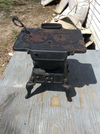 A&j Mfg Co Alabama Dandy Antique Small Cast Iron Wood Cook Stove photo