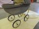 Antique 1920s Childs ' Wicker Rattan Baby Carriage / Buggy Toy Doll Carriage Baby Carriages & Buggies photo 7