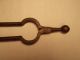 Early 1800 ' S Fireplace Ember Log Tongs Hand Forged Wrought Iron Hearth Folk Art Hearth Ware photo 1