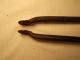 Early 1800 ' S Fireplace Ember Log Tongs Hand Forged Wrought Iron Hearth Folk Art Hearth Ware photo 2