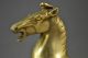 Chinese Handwork Copper Carved Lifelike Running Horse Auspicious Statue Other Antique Chinese Statues photo 4