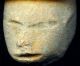 Pre - Columbian 2 Aztec Zolapan Clay Figure Heads,  Ca; 800 - 1400 Ad The Americas photo 2