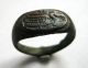 C.  50 A.  D British Found Roman Period Ae Bronze Decorative Seal Ring.  Roma Detail British photo 1