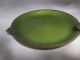 Evans Art Deco Green Enamel Brass Trim Large Ashtray Art Deco photo 2