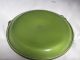 Evans Art Deco Green Enamel Brass Trim Large Ashtray Art Deco photo 5