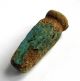 Rare 2300 B.  C Egypt Old Kingdom.  Vi Dynasty Blue Faiance Jar Amulet Pendant Egyptian photo 2