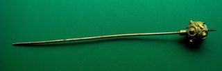 Ancient Silver And Gold Plated Roman Hair Pin photo