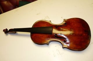 18 Century Antique Violin For Restoration Ca.  1730 Signed Joannes Or Johnnes. photo