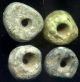 Pre - Columbian 4 Aztec Serpentine & Jadeite Beads: Ca:300 Bc - 500 Ad The Americas photo 1