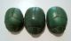 Unusual Egyptian Turquoise Green Color Scarab Beads (3) Egyptian photo 2