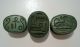 Unusual Egyptian Turquoise Green Color Scarab Beads (3) Egyptian photo 3