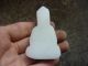 Antique Chinese Wear White Jade Carved Buddha Pendant Of The Noblesa6 Necklaces & Pendants photo 3
