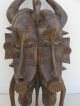 Fine Well Carved Old African Senufu Twin Headed Janus Mask Other African Antiques photo 2