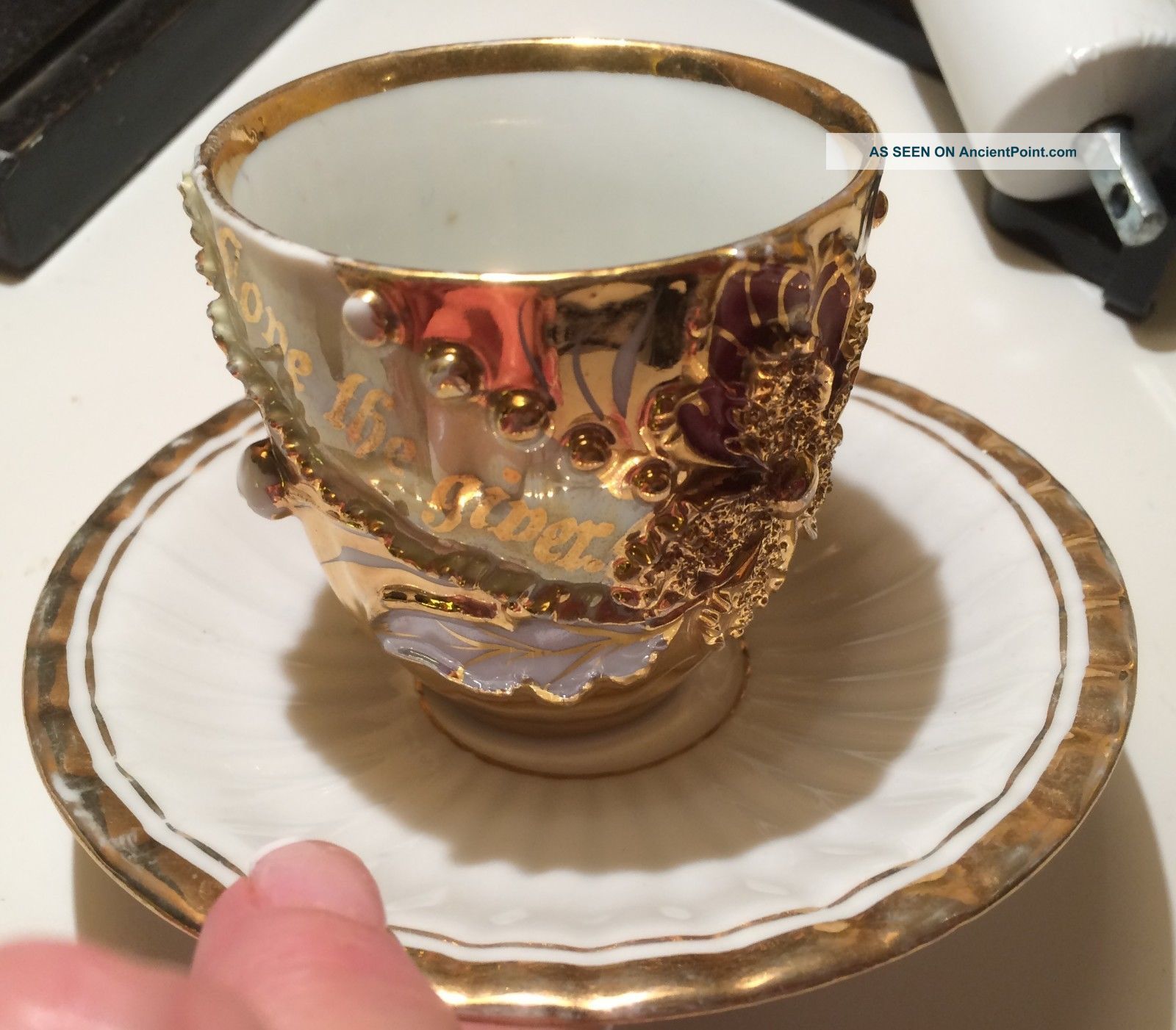 Nazi Cup & Saucer Gold Gult Ultra Rare Cups & Saucers photo