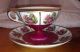 Beautifl Burgundy & Gold,  Victorian Courting Couple Japan Tea Cup And Saucer Cups & Saucers photo 1