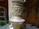 Antique Double Socket Metal Lamp 22 Inches Tall Lamps photo 11