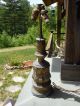 Antique Double Socket Metal Lamp 22 Inches Tall Lamps photo 1