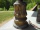 Antique Double Socket Metal Lamp 22 Inches Tall Lamps photo 2