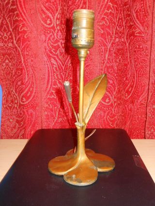 Antique Mcclelland Barclay Cattails Ww Ii Art Statue Sculpture Table Lamp photo