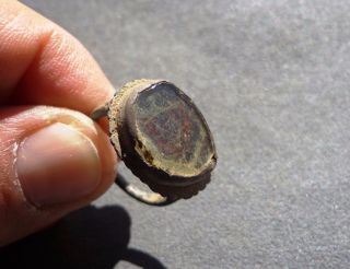Late Roman - Early Byzantine Bronze Sacred Heart Reliquary Ring. photo