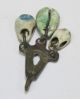 Ancient Vikings.  Bronze Pendant - Amulet.  Great Save.  With Three Shells. Viking photo 3