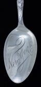 York State Tiffany Sterling Silver Souvenir Spoon,  6 