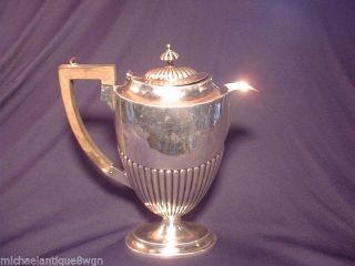 Antique Birningham.  925 Sterling Silver Coffee Pot C1904 Approx 18 Oz.  510 G. photo