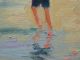 Well Listed American Impressionist Seascape Boy W/ Kite Oil Painting Other Maritime Antiques photo 7