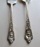 Wallace Rosepoint Slotted Serving Spoon Cold Meat Serving Fork - Sterling Silver Flatware & Silverware photo 2