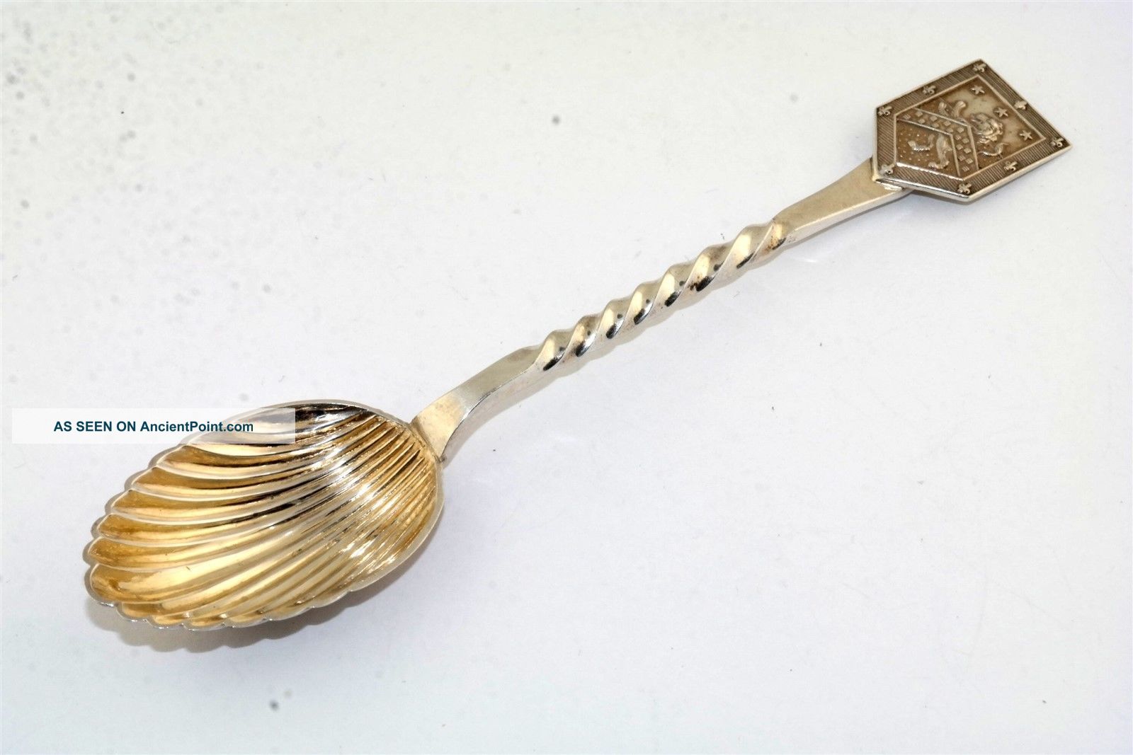 Lion Passant Leamington June 6 1891 Sterling Silver Souvenir Spoon Souvenir Spoons photo