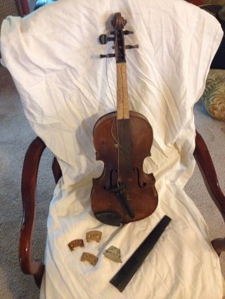 Antique Early 1900s Student Violin Strad? Stainer? photo