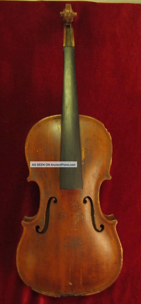 Antique Maggini 4/4 Violin Signed & Dated 1886 Harrisburg Pa For Restoration String photo