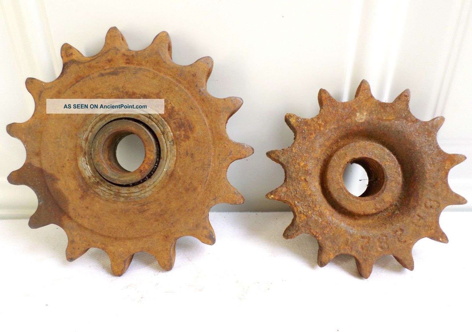 Antique Vintage Metal Industrial Gears Sprockets Cog Steampunk Rustic Other Mercantile Antiques photo
