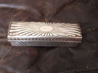 Solid Silver William Comyns & Sons Box With Hinged Lid 5.  8 Ozs photo