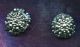 Victorian High Domed France Cut Steel Slides On Velvet Card Buttons photo 1