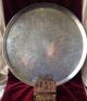 Vintage Hemsleys Silver Plated Footed Tray Large,  Round Made In England Platters & Trays photo 2