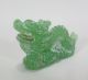 Collectible Figurines China Peking Glass Carved Dragon Small Statue Dragons photo 1